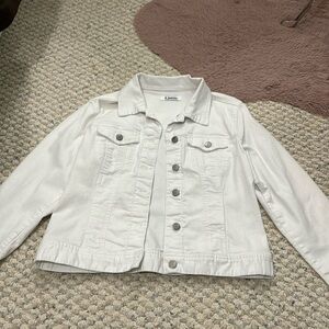 White jean jacket